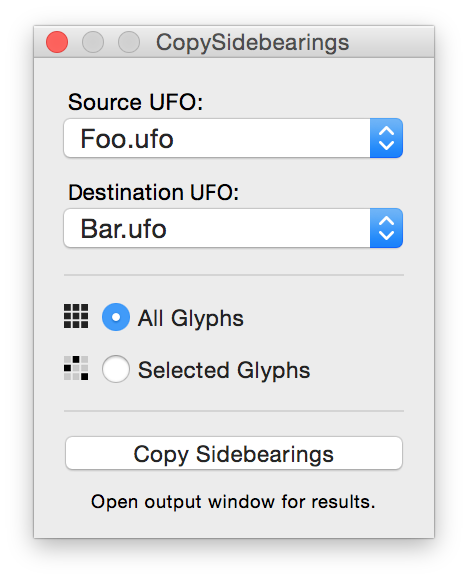 CopySidebearings Interface